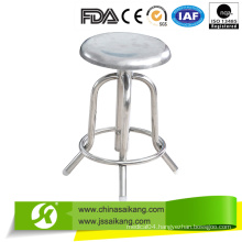 Cheap Hospital Full Stainless Steel Revolving Nurse Chair (CE/FDA/ISO)